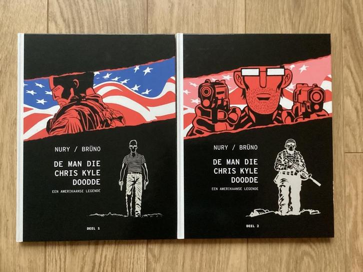De man die Chris Kyle doode 1 + 2 complete set (Hum HC), Boeken, Stripboeken, Zo goed als nieuw, Complete serie of reeks, Verzenden