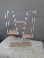 Wandrek - wit met houten plankjes, Huis en Inrichting, Ophalen of Verzenden