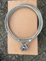 STAALKABELgeplastifiseerd 6000 x 8 mm, met 2 lussen, Ophalen of Verzenden