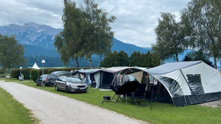 Zeer nette vouwwagen Jamet Jametic Outdoor uit 2022, Caravans en Kamperen, Vouwwagens, Jamet, tot en met 6, Beige, Aanwezig, Ophalen