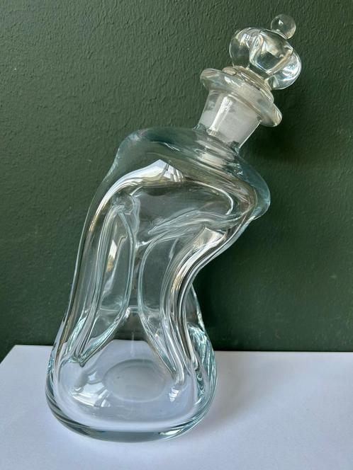 Holmegaard Kastrup kluk-kluk karaf drunken king, Antiek en Kunst, Antiek | Glas en Kristal, Ophalen of Verzenden