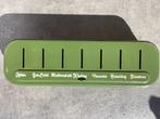 Retro: origineel groen huishoudgeldkistje/spaarpot van 30 cm, Ophalen of Verzenden, Gebruikt