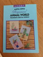 Pergamano boek animal world parchment craft for children, Hobby en Vrije tijd, Kaarten | Zelf maken, Overige typen, Zo goed als nieuw