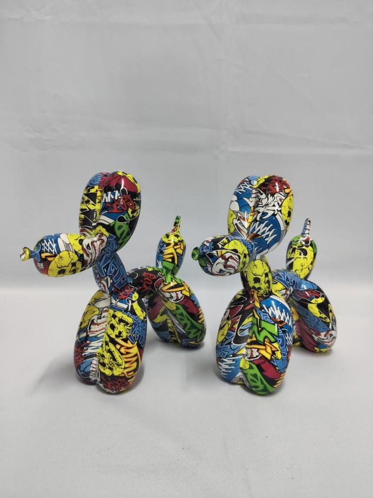 Ballon hond dip art. Jeff Koons replica., Verzamelen, Beelden en Beeldjes, Nieuw, Dier, Ophalen of Verzenden