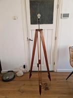 Teakhouten Driepoot Lamp, Ophalen, Gebruikt, 100 tot 150 cm, Vintage