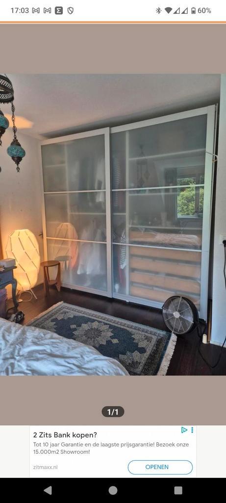 Ikea PAX stordal schuifdeuren 250x238, gedemonteerd, Huis en Inrichting, Kasten | Kledingkasten, Zo goed als nieuw, 200 cm of meer
