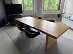 Massief eiken houten eettafel in de stijl van Piet Boon, Ophalen, Industrieel, design, Eikenhout, 200 cm of meer