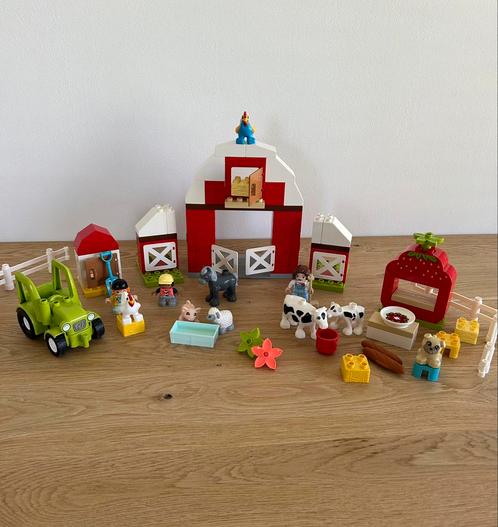 Duplo 10952 - Boerderij met tractor, Kinderen en Baby's, Speelgoed | Duplo en Lego, Gebruikt, Duplo, Ophalen of Verzenden