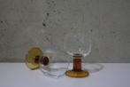 2 Crystal d'Arques - Scandia - Waterglas - Amber voet & been, Nieuw, Overige typen, Ophalen of Verzenden