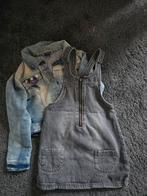 Meisjes kleding set - jurk en spijkerjasje maat 122, Ophalen of Verzenden, Zo goed als nieuw, Meisje