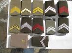 12 Setjes militaire rangen, Verzamelen, Ophalen of Verzenden, Landmacht, Nederland, Embleem of Badge