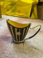 Vintage Ilkra Kandelaar - Zwart/Geel, Zwart, Ophalen of Verzenden, Zo goed als nieuw, Metaal