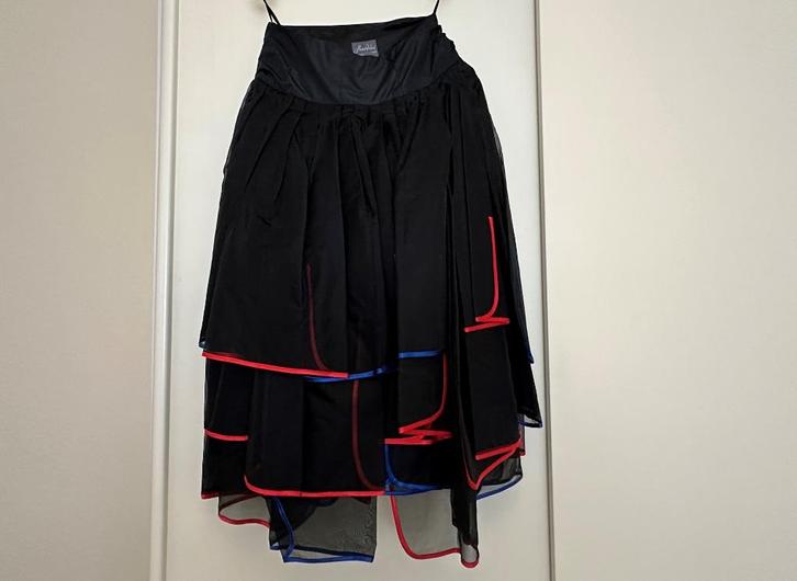 Hardies Strokenrok - lang maat M, Kleding | Dames, Gelegenheidskleding, Zo goed als nieuw, Overige typen, Maat 38/40 (M), Zwart