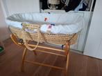 Mozes mand wieg standaard rotan, Kinderen en Baby's, Babywiegjes en Ledikanten, Ophalen, Gebruikt, Wieg
