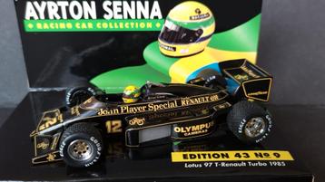 Lotus 97 T F1 Renault Ayrton Senna 1985 1:43 Minichamps Pol  beschikbaar voor biedingen