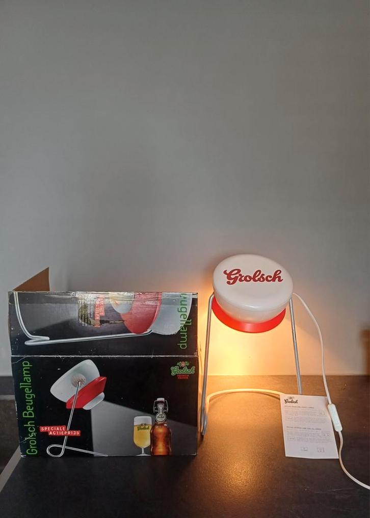 NIEUW! Grolsch beugellamp, Verzamelen, Biermerken, Reclamebord, Plaat of Schild, Grolsch, Ophalen of Verzenden