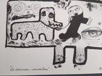 Rob Schotman Lithografie 1966 De Kaaiman Wandelaar, Antiek en Kunst, Ophalen of Verzenden