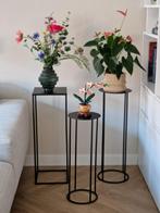 3x metalen plantenzuil / plantenstandaard, Huis en Inrichting, Woonaccessoires | Zuilen en Pilaren, Ophalen, Gebruikt