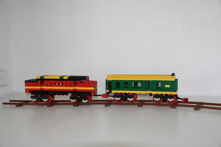 Philips bouwpakket, electrische trein met rails, onderdelen., Hobby en Vrije tijd, Modeltreinen | H0, Gebruikt, Treinset, Gelijkstroom