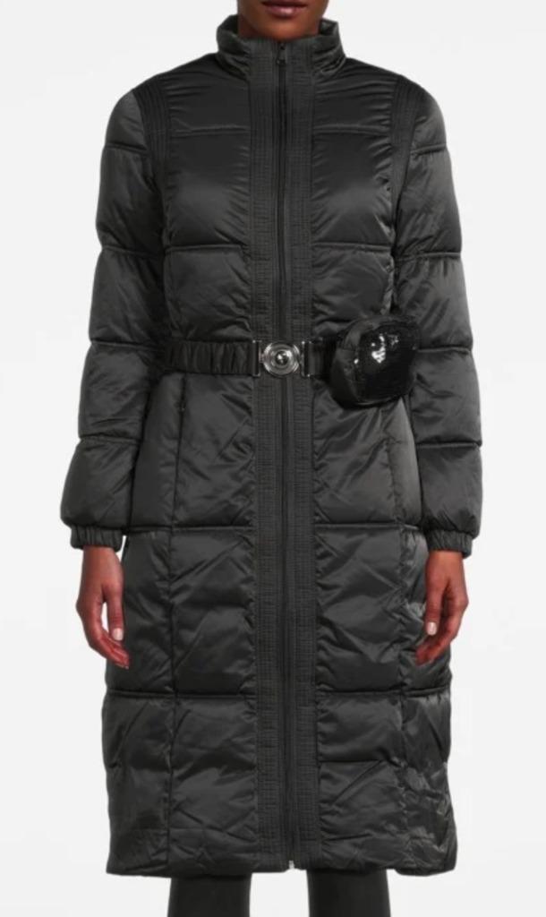 Mooie zwarte lange GUESS Jas maat 38, NIEUW! CADEAUTIP!, Kleding | Dames, Jassen | Winter, Nieuw, Maat 38/40 (M), Zwart, Verzenden