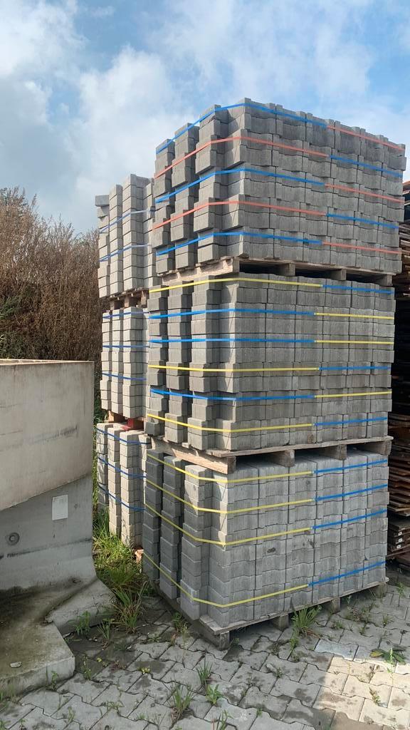 B keus H-klinkers grijs 8cm, Tuin en Terras, Tegels en Klinkers, Nieuw, Klinkers, Beton, 10 m² of meer, Ophalen of Verzenden