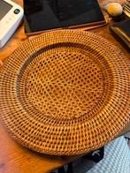 Onderborden Riet & Metaal - Set van 2, Huis en Inrichting, Woonaccessoires | Schalen en Manden, Schaal, Rond, Nieuw, Ophalen of Verzenden