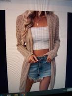 Lange Vest S 36 abrikoose kleur/beige Nieuw, Beige, Nieuw, Ophalen of Verzenden, Maat 36 (S)