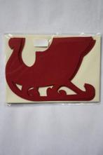 2 pakjes knutselkaarten arreslee rood, Verzenden, Nieuw, Kerst, Blanco kaart of Basiskaart