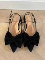 Manfield zwarte slingbacks 39, Zwart, Zo goed als nieuw, Manfield, Ballerina's