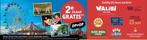Tweede kaartje gratis pretpark Kruidvat actie Voucher, Tickets en Kaartjes, Eén persoon, Ticket of Toegangskaart