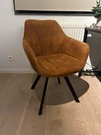 Suede stoel met stalen poten, Huis en Inrichting, Ophalen, Zo goed als nieuw, Eén