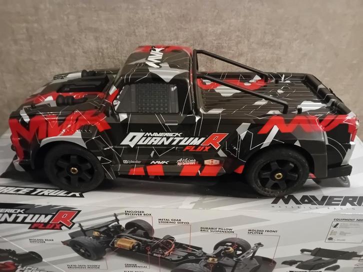Maverick Quantum Flux Race Truck 1:8, Hobby en Vrije tijd, Modelbouw | Auto's en Voertuigen, Zo goed als nieuw, Auto, Groter dan 1:32