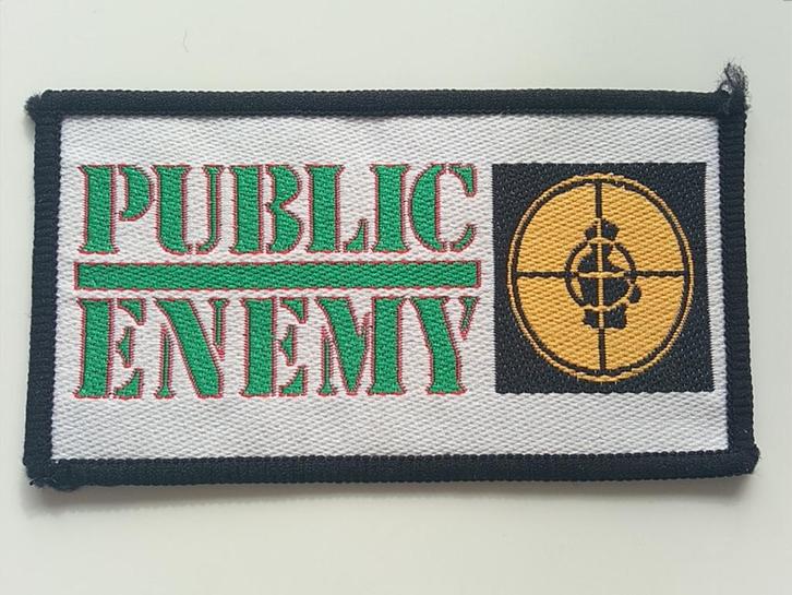 PUBLIC ENEMY ZEER ZELDZAME VINTAGE PATCH P8, Verzamelen, Muziek, Artiesten en Beroemdheden, Nieuw, Kleding, Verzenden
