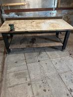 Robuuste werkbank, Doe-het-zelf en Verbouw, Werkbanken, Ophalen, Gebruikt, 170 cm of meer, Bankschroef