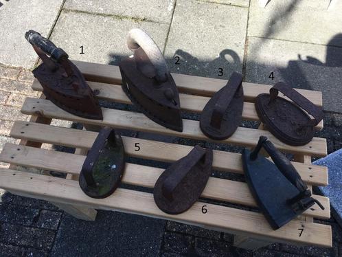 strijkijzers antiek 7 stuks strijkbout, Antiek en Kunst, Antiek | Gereedschap en Instrumenten, Ophalen of Verzenden