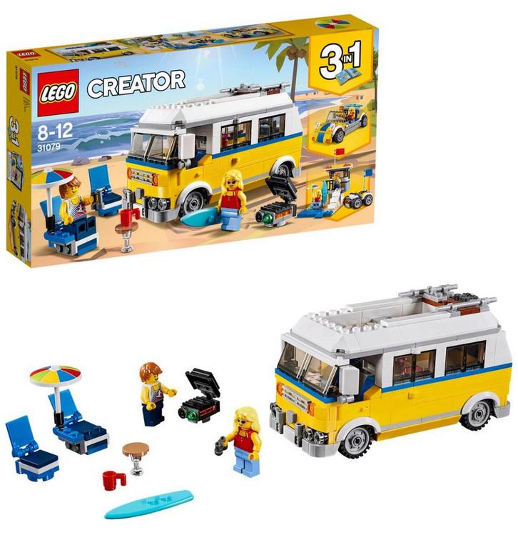 LEGO 31079 Creator 3-in-1 camper bus + boekjes, Kinderen en Baby's, Speelgoed | Duplo en Lego, Zo goed als nieuw, Ophalen of Verzenden