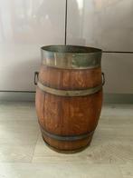 Paraplubak houten tonnetje jr 60-70, Huis en Inrichting, Woonaccessoires | Paraplubakken, Ophalen of Verzenden, Gebruikt, Hout