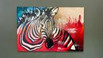Schilderij Zebra, van kunstschilder Felix, Ophalen