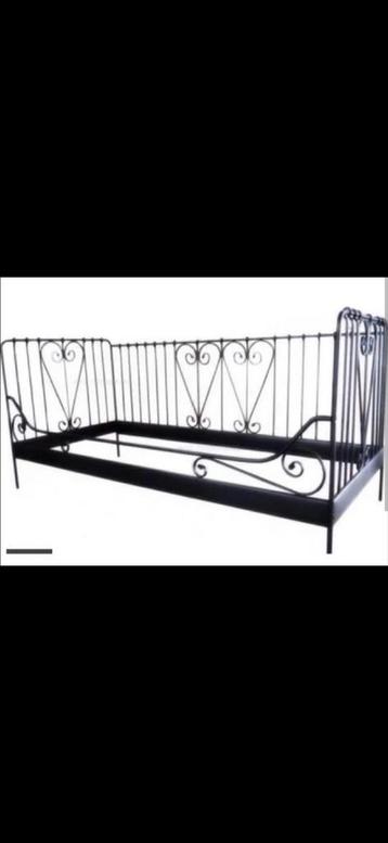 Ikea Meldal Bedframe - Zwart Metaal beschikbaar voor biedingen