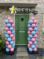 gender reveal ballonnenpilaar baby shower te huur bij Fresh!, Verzenden, Zo goed als nieuw, Geboorte of Huwelijk