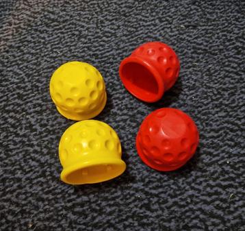 NIEUW Trekhaakdop geel rood golfbal bal 