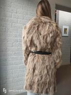 Wasbeer bontjas reversible, Kleding | Dames, Jassen | Winter, Ophalen of Verzenden, Zo goed als nieuw, Maat 36 (S), Bruin