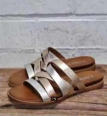 Marco Tozzi - Prachtige leren slippers maat 36 - Nieuw beschikbaar voor biedingen