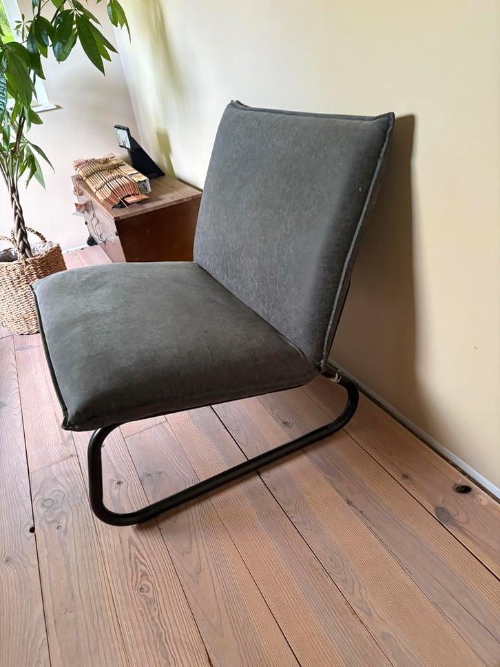 DTP Home Fauteuil Yarra Grijs, Huis en Inrichting, Stoelen, Gebruikt, Eén, Metaal, Grijs, Ophalen