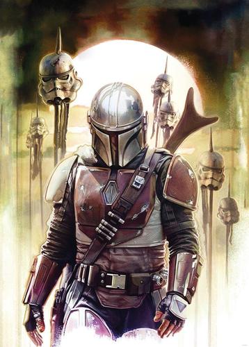 Mandalorian fotobehang Big Impaler, Star Wars *Muurdeco4kids beschikbaar voor biedingen