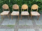 Vintage Deense Design eetkamer stoelen Korup Design 1960/70, Ophalen, Gebruikt, Bruin, Vintage