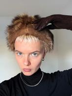 Vintage Bontmuts, Ophalen of Verzenden, Zo goed als nieuw, One size fits all, Hoed