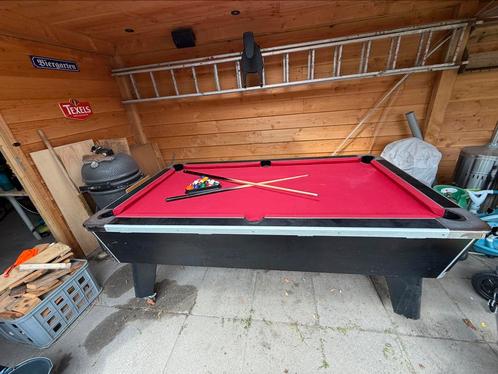 Pooltafel 7 voet met leistenen blad uit 1 stuk, Sport en Fitness, Biljarten en Poolen, Gebruikt, Pooltafel, Ophalen