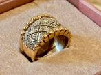 Prachtige gouden ring met diamant 0.30ct, certificaat NIEUW!, Geel, Nieuw, Ophalen of Verzenden, 17 tot 18