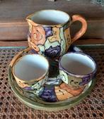 Vintage koffie pot en mokken uniek keramiek, Huis en Inrichting, Keuken | Servies, Ophalen of Verzenden, Keramiek, Overige stijlen